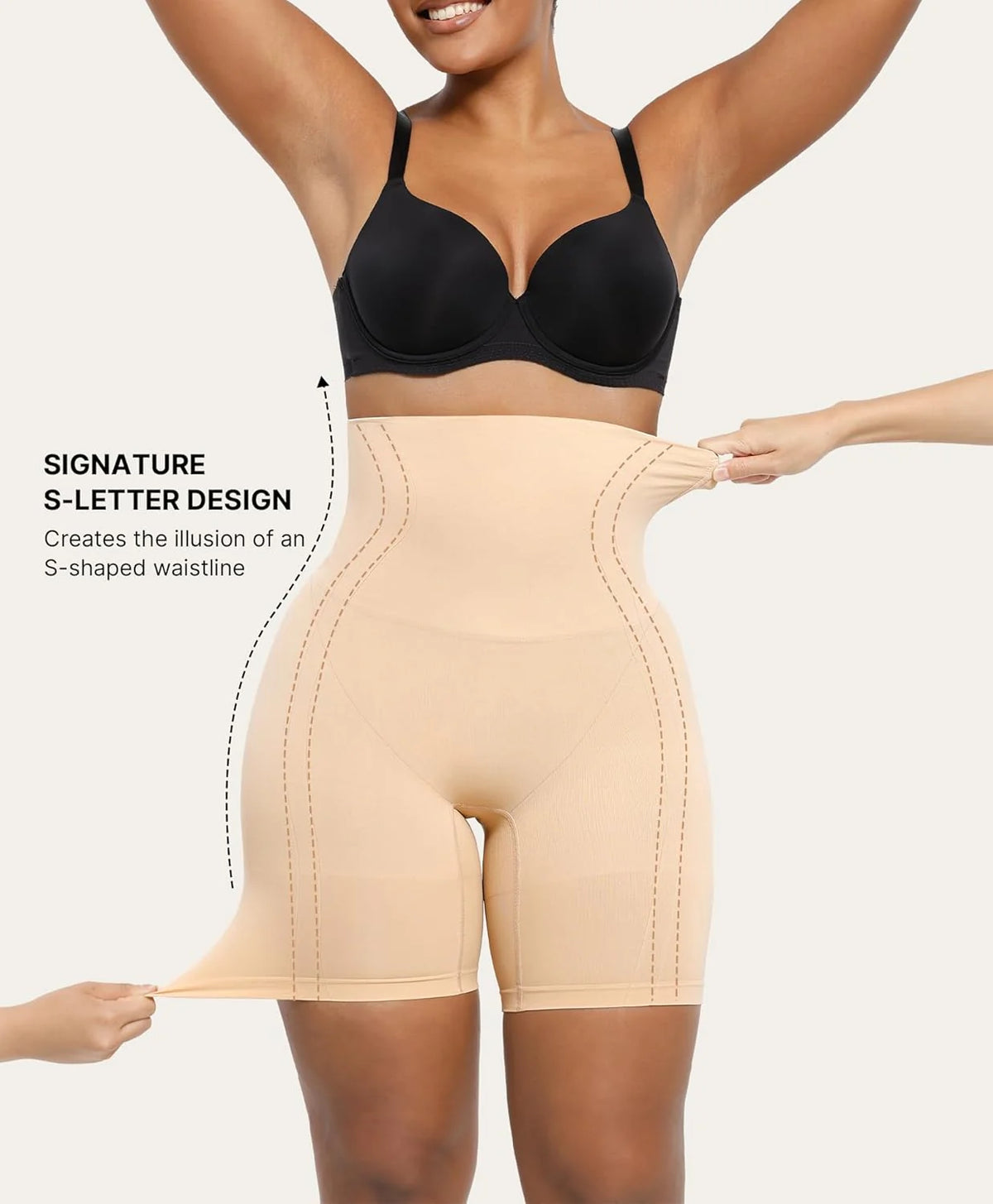 SHAPELLX Women’s Tummy Control Shapewear Shorts – Seamless High Waisted Body Shaper